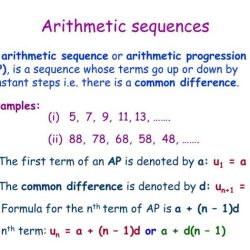 Arithmetic sequences quiz part 1