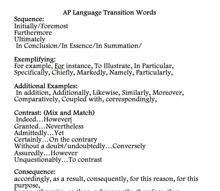 Ap english language rhetorical devices