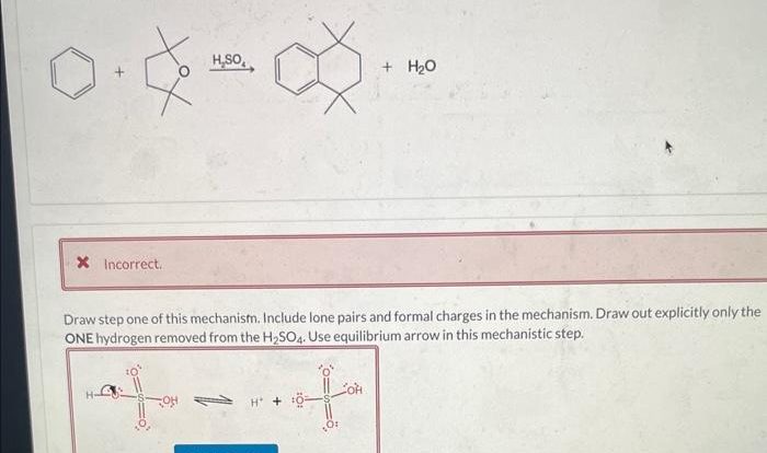 Provide a mechanism that explains formation of the following products