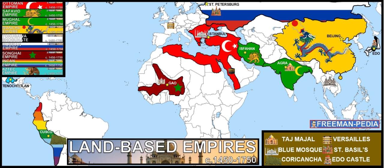 Unit 3 land-based empires 1450 to 1750 answer key